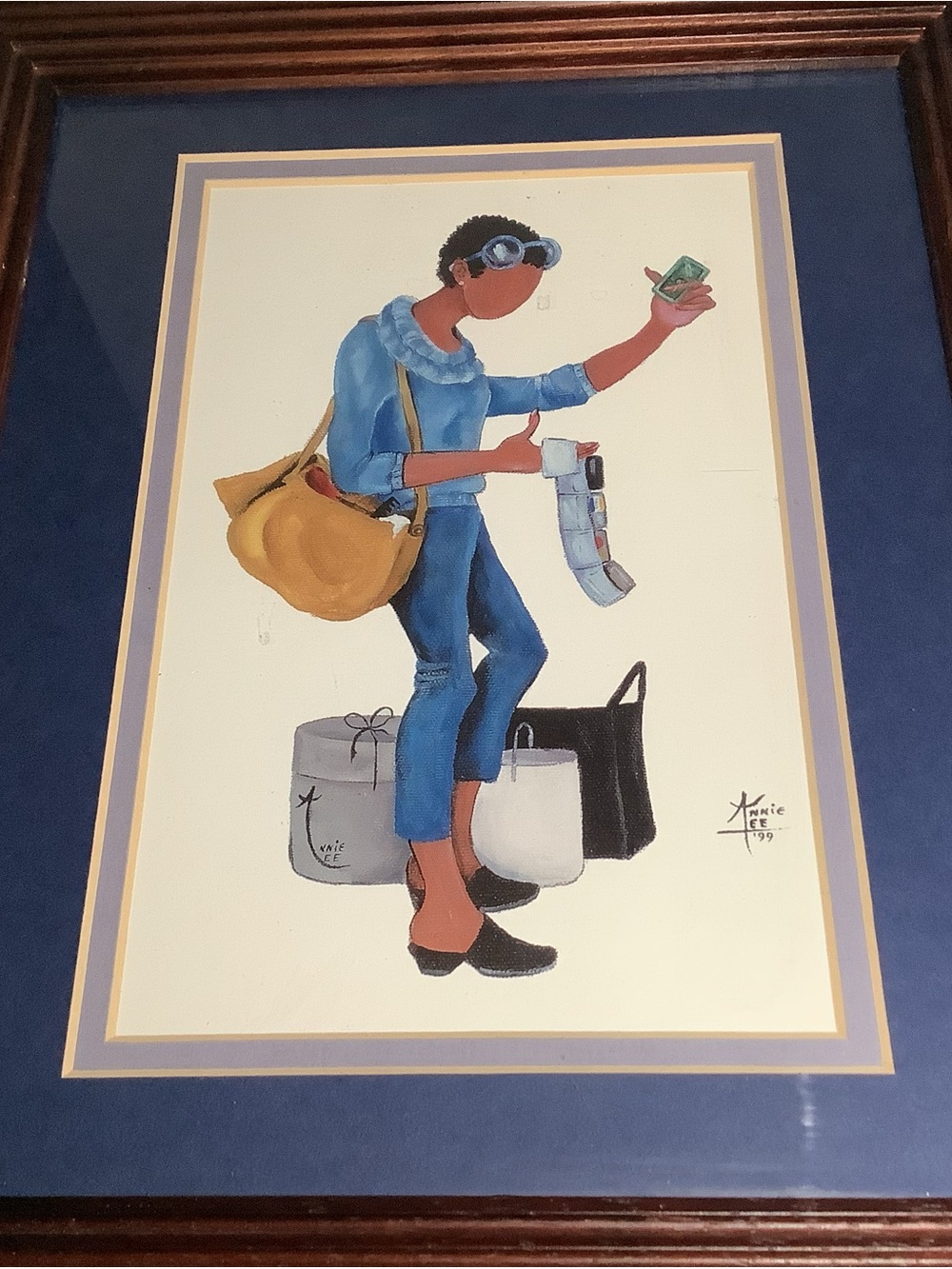 Annie Lee Framed Art Titled "Well What About This One" 13x11" Frame 8"x5.5" Pic.